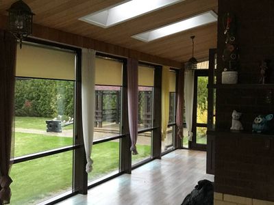 Рулонные шторы Стандарт в загородный дом